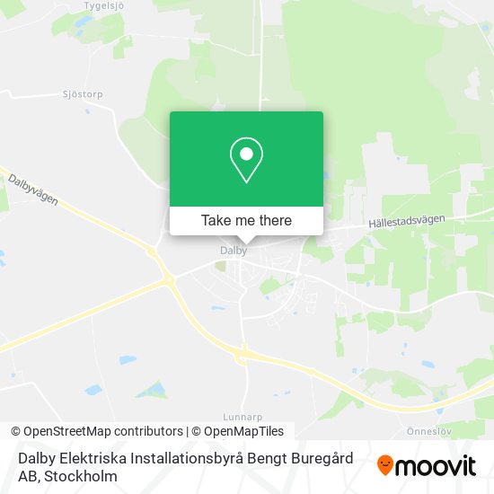 Dalby Elektriska Installationsbyrå Bengt Buregård AB map