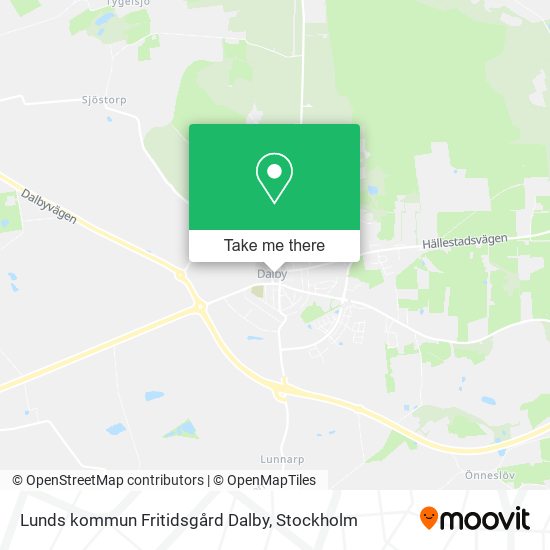 Lunds kommun Fritidsgård Dalby map