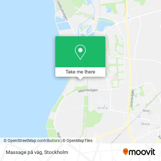 Massage på väg map