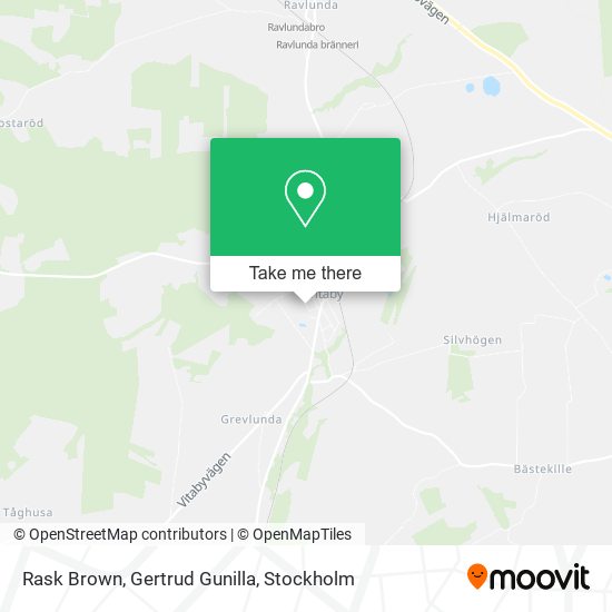 Rask Brown, Gertrud Gunilla map
