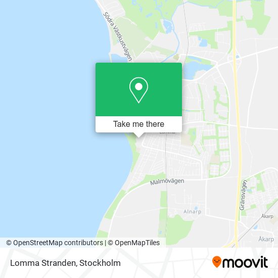 Lomma Stranden map