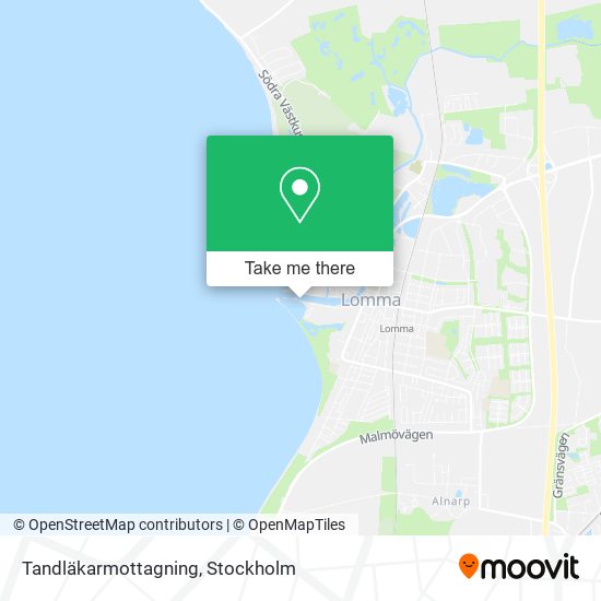 Tandläkarmottagning map