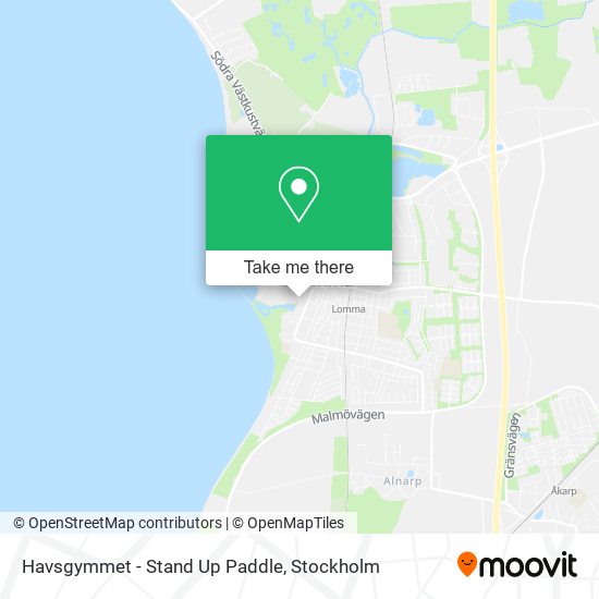 Havsgymmet - Stand Up Paddle map