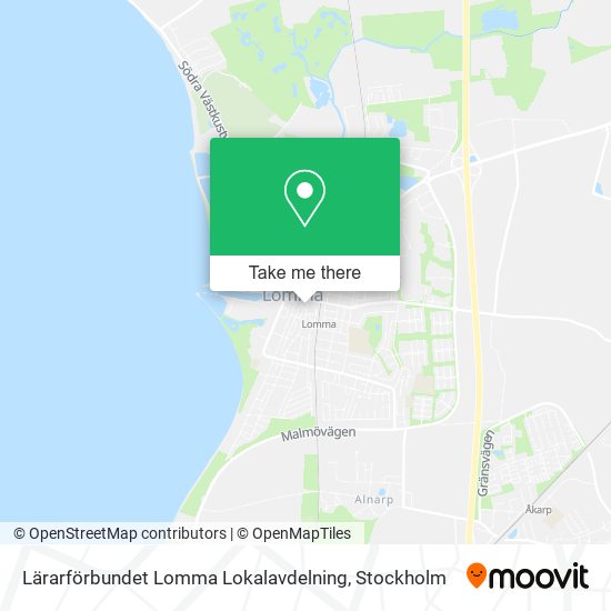 Lärarförbundet Lomma Lokalavdelning map