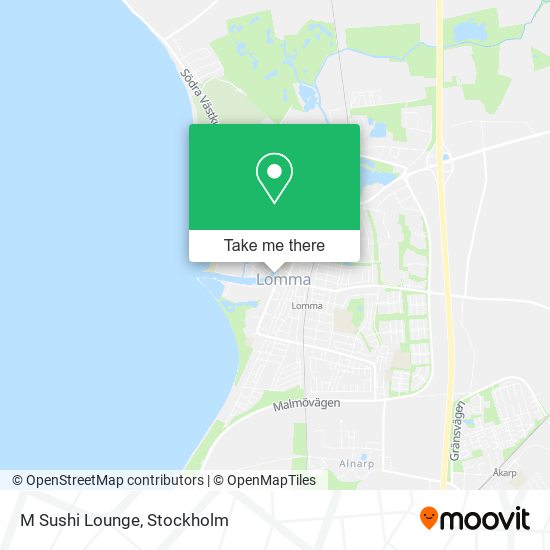 M Sushi Lounge map