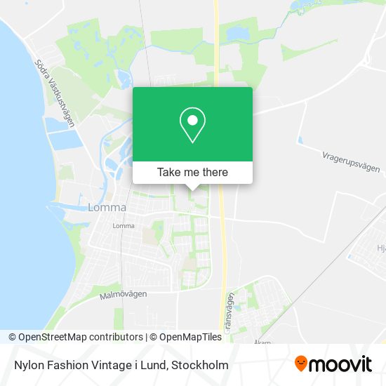 Nylon Fashion Vintage i Lund map