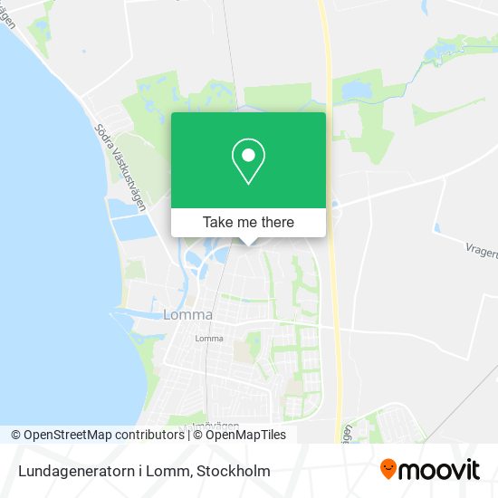 Lundageneratorn i Lomm map