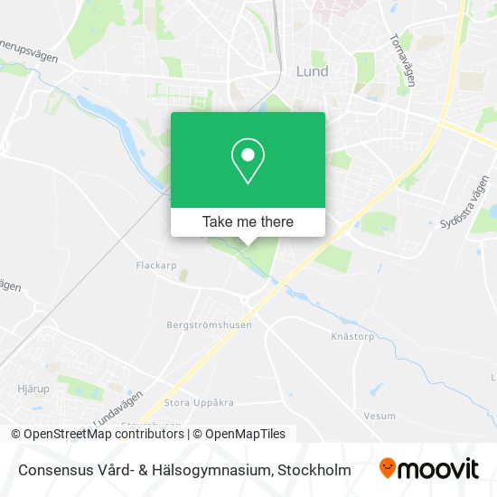 Consensus Vård- & Hälsogymnasium map
