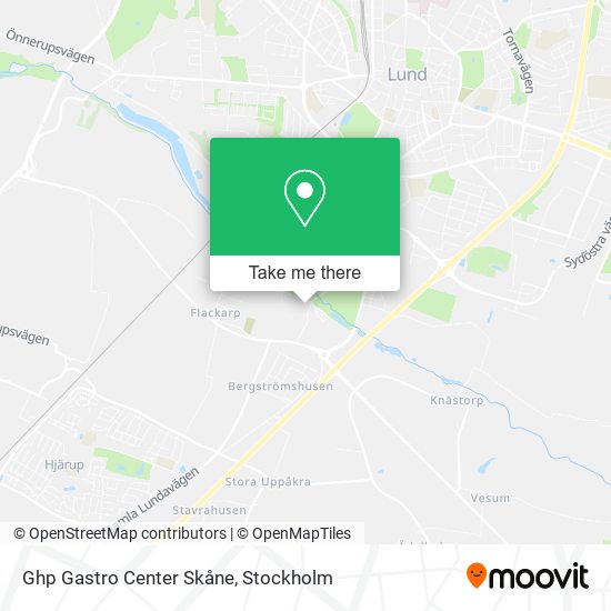 Ghp Gastro Center Skåne map