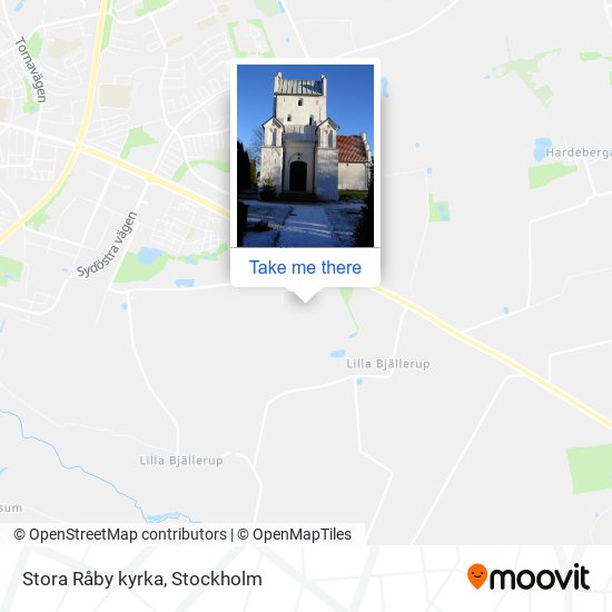 Stora Råby kyrka map