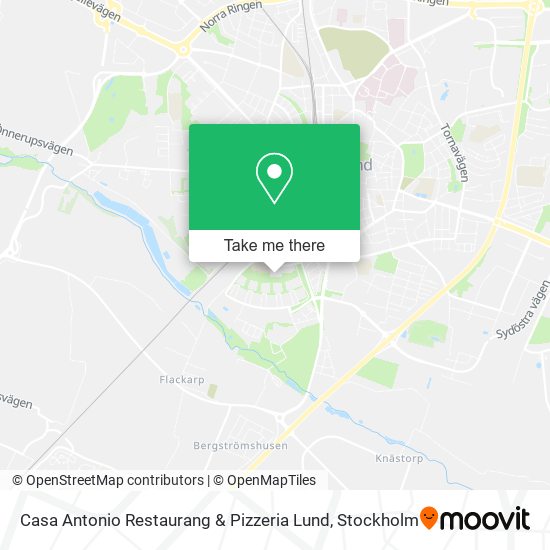 Casa Antonio Restaurang & Pizzeria Lund map