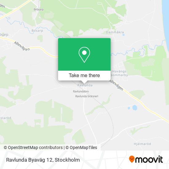 Ravlunda Byaväg 12 map