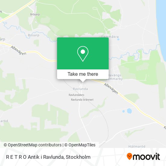 R E T R O Antik i Ravlunda map