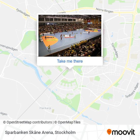 Sparbanken Skåne Arena map