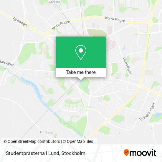 Studentprästerna i Lund map