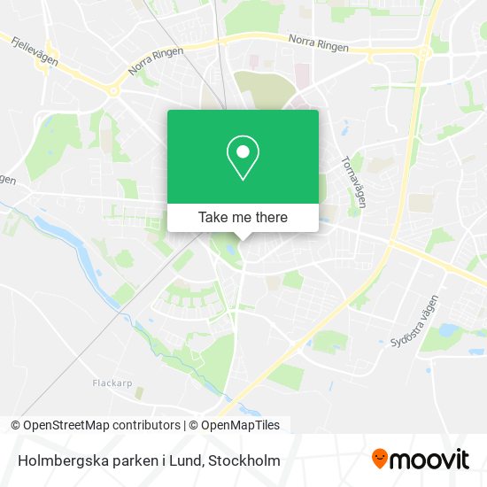 Holmbergska parken i Lund map