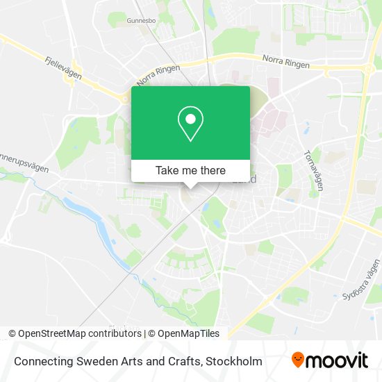 Connecting Sweden Arts and Crafts map