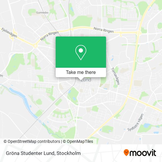 Gröna Studenter Lund map