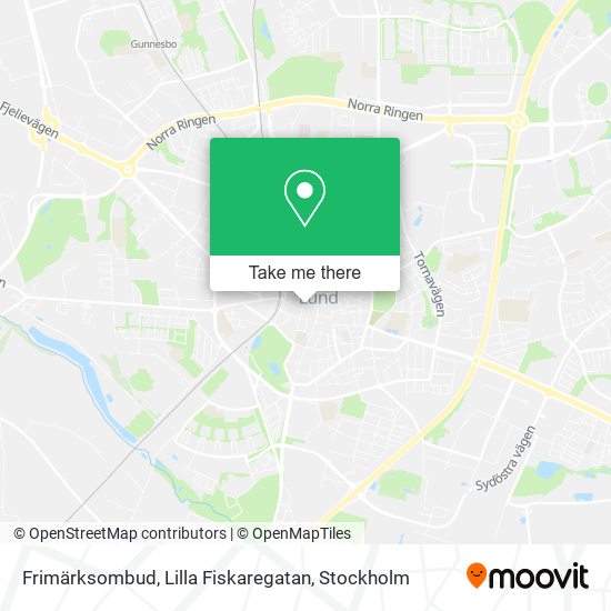 Frimärksombud, Lilla Fiskaregatan map