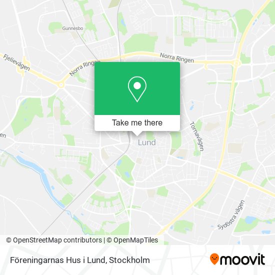 Föreningarnas Hus i Lund map