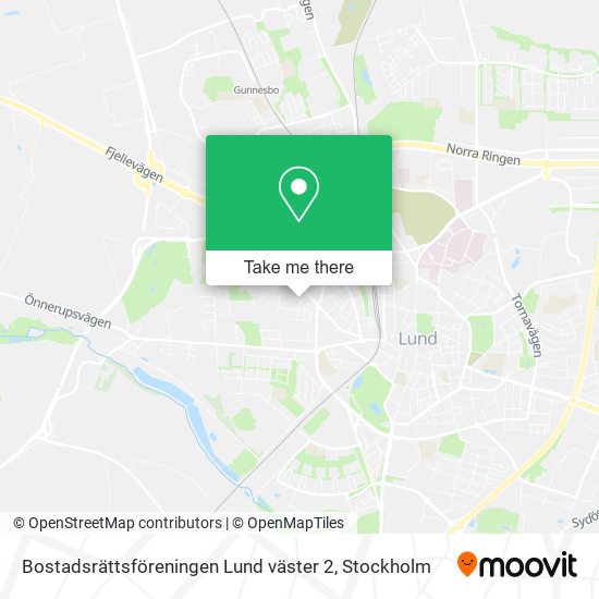 Bostadsrättsföreningen Lund väster 2 map