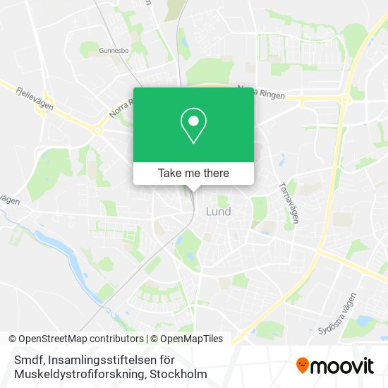 Smdf, Insamlingsstiftelsen för Muskeldystrofiforskning map