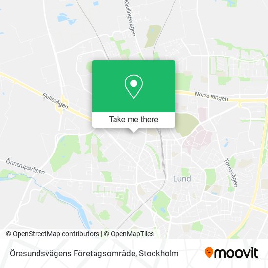 Öresundsvägens Företagsområde map
