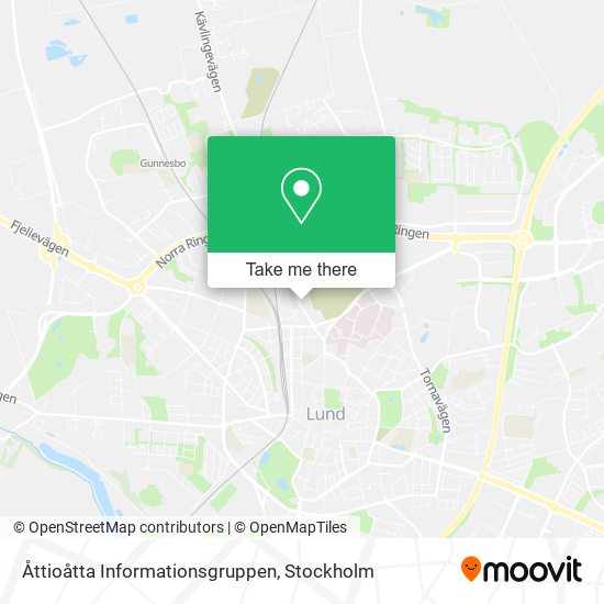 Åttioåtta Informationsgruppen map