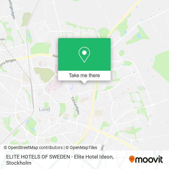 ELITE HOTELS OF SWEDEN - Elite Hotel Ideon map