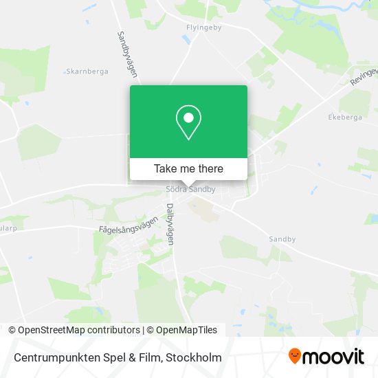 Centrumpunkten Spel & Film map