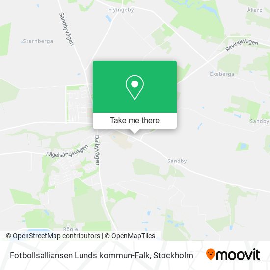 Fotbollsalliansen Lunds kommun-Falk map