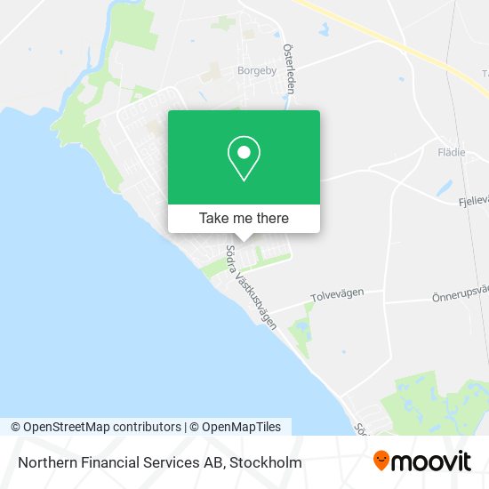 Northern Financial Services AB map