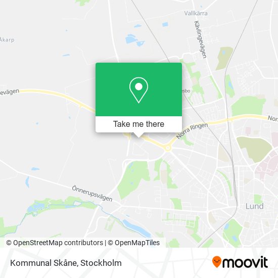 Kommunal Skåne map