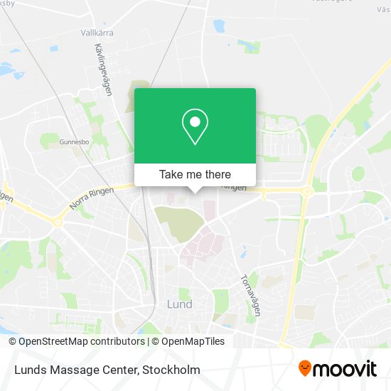 Lunds Massage Center map