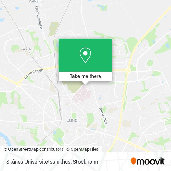 Skånes Universitetssjukhus map