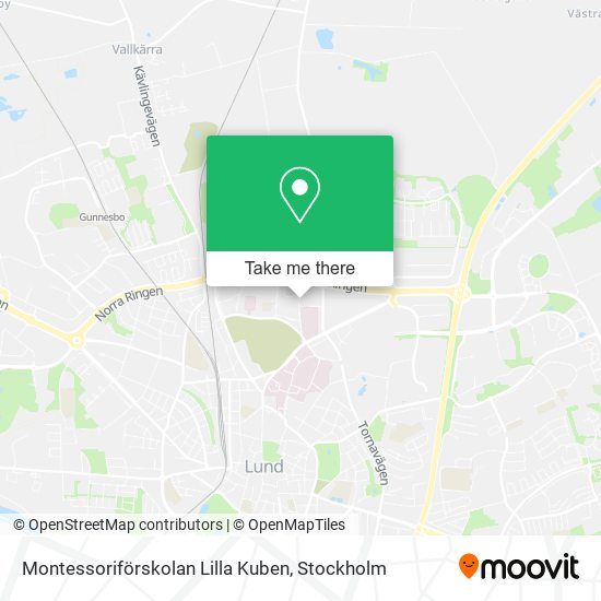 Montessoriförskolan Lilla Kuben map