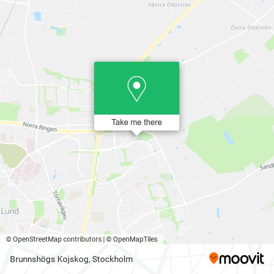 Brunnshögs Kojskog map