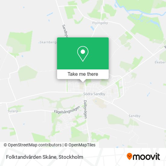 Folktandvården Skåne map