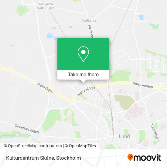 Kulturcentrum Skåne map