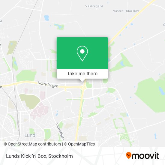 Lunds Kick 'n' Box map