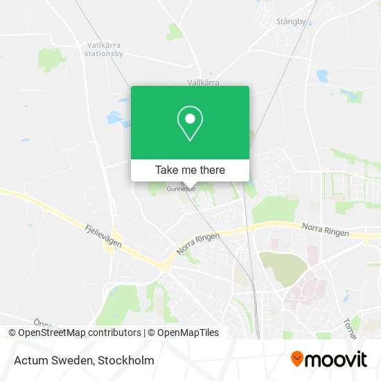 Actum Sweden map