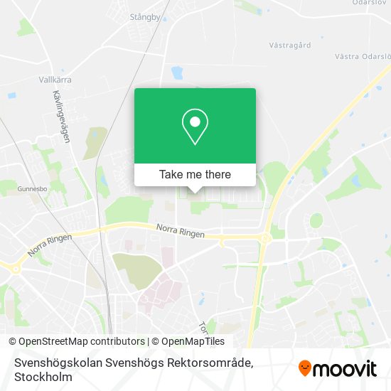 Svenshögskolan Svenshögs Rektorsområde map