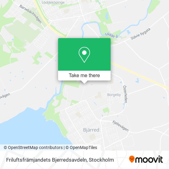 Friluftsfrämjandets Bjerredsavdeln map