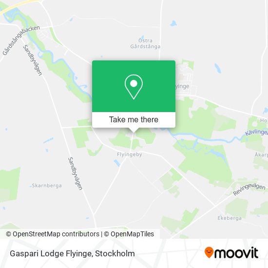 Gaspari Lodge Flyinge map