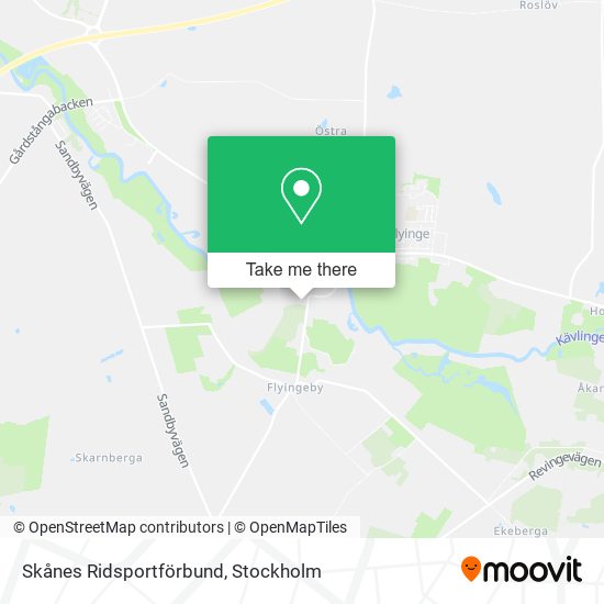 Skånes Ridsportförbund map