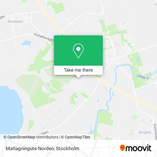 Matlagningute Norden map