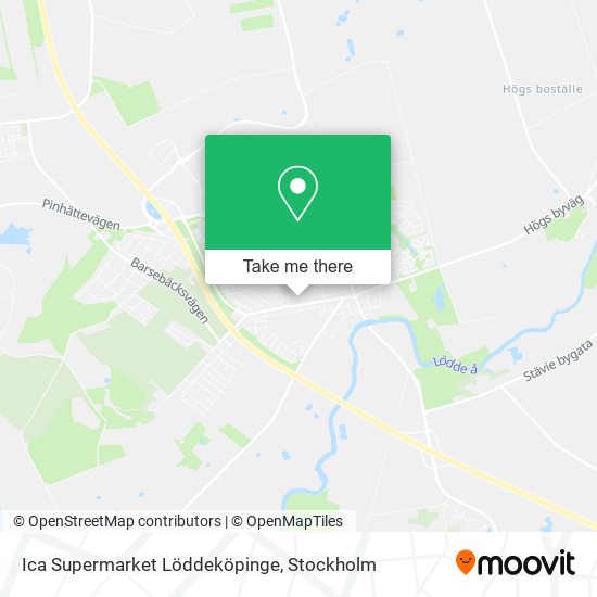 Ica Supermarket Löddeköpinge map