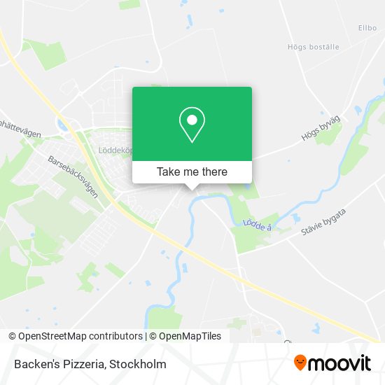 Backen's Pizzeria map