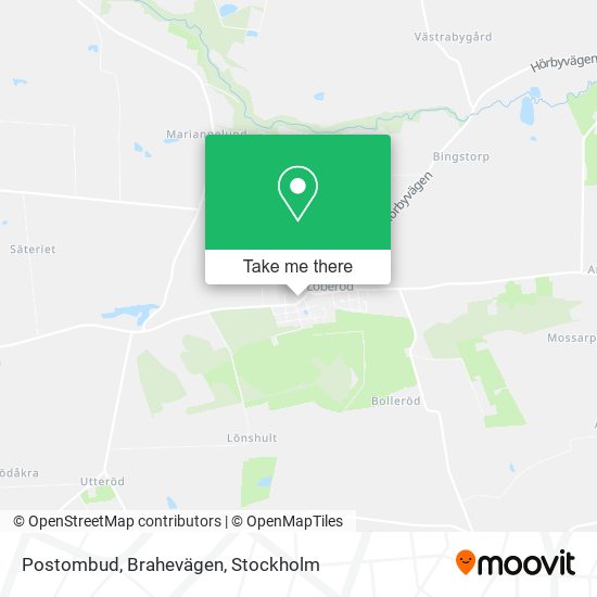 Postombud, Brahevägen map