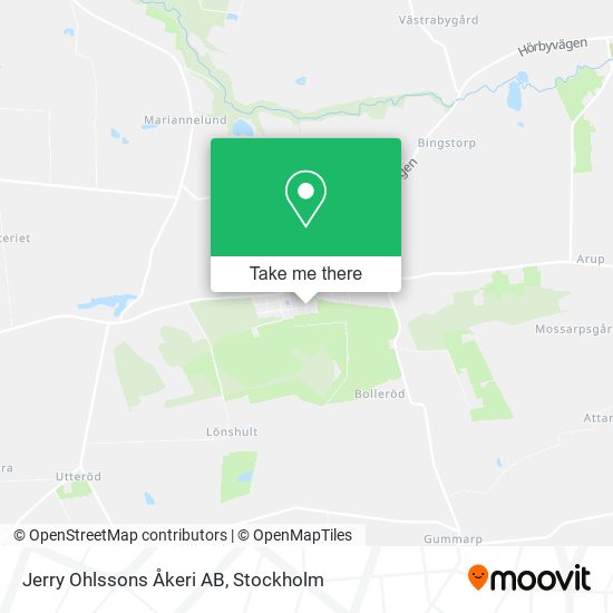 Jerry Ohlssons Åkeri AB map